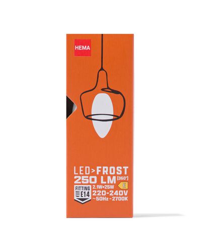 led kaars glass frost E14 2.5W 250lm - 20070059 - HEMA