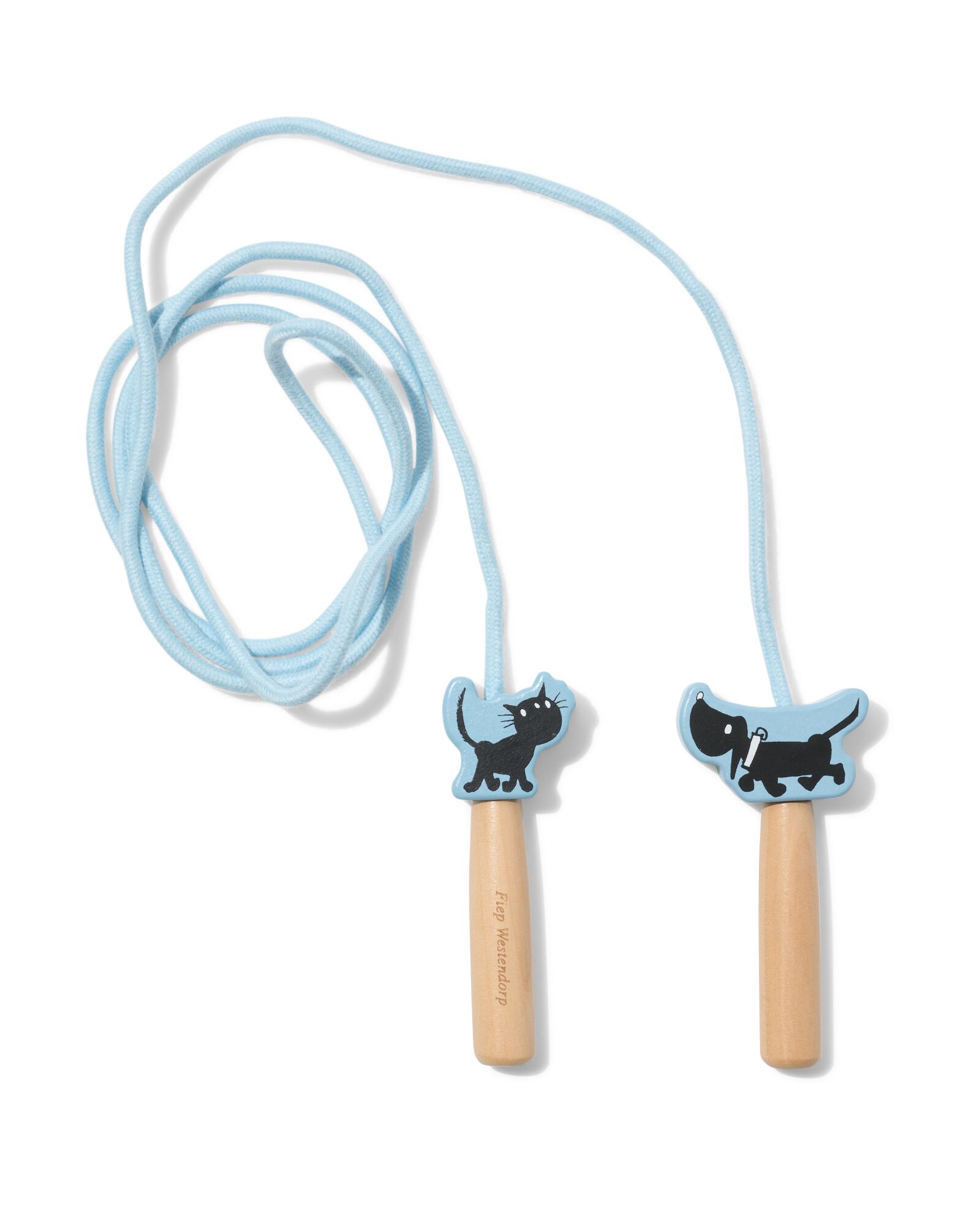 Takkie en Siepie springtouw hout - 15800029 - HEMA