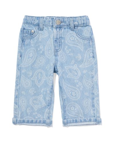babybroek loose fit denim - 33070470DENIM - HEMA