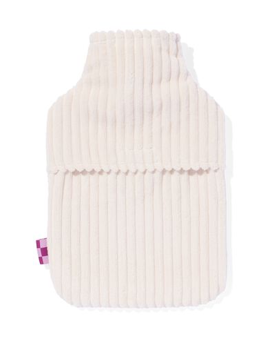 W&auml;rmflasche gerippt cremefarben - 61140506 - HEMA