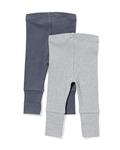 leggings &eacute;volutifs c&ocirc;tel&eacute;s b&eacute;b&eacute; - lot de 2 gris gris - 33045570GREY - HEMA