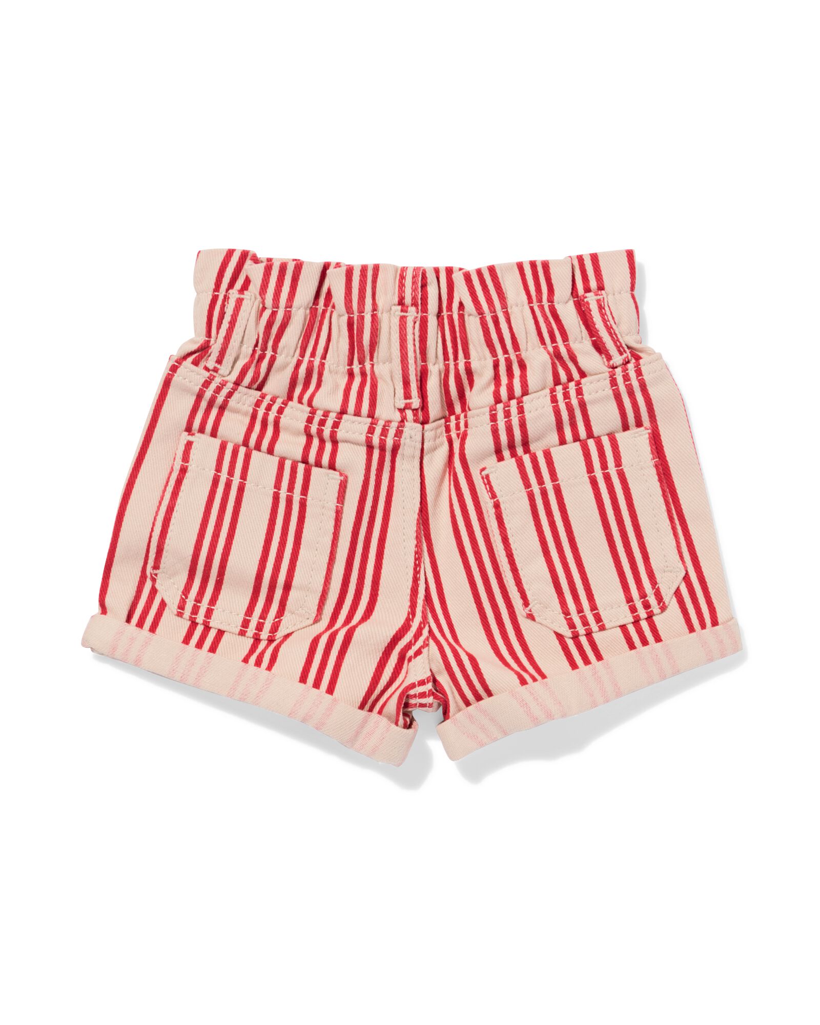 baby korte broek strepen rood - 33008070RED - HEMA