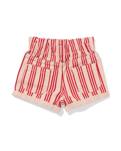 baby korte broek strepen rood - 33008070RED - HEMA