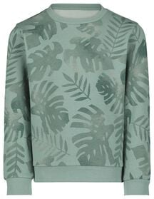 kinder sweater bladeren groen groen - 1000028346 - HEMA