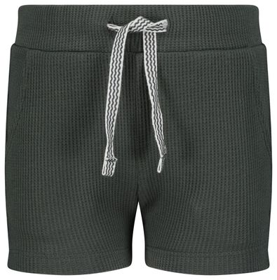 Kinder-Shorts, Waffelstruktur dunkelgrün - 1000027904 - HEMA