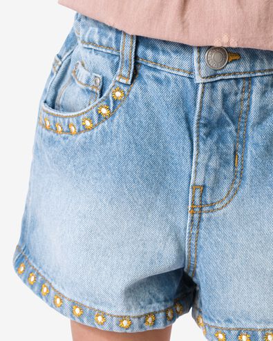 short enfant brod&eacute; bleu bleu - 30844114BLUE - HEMA