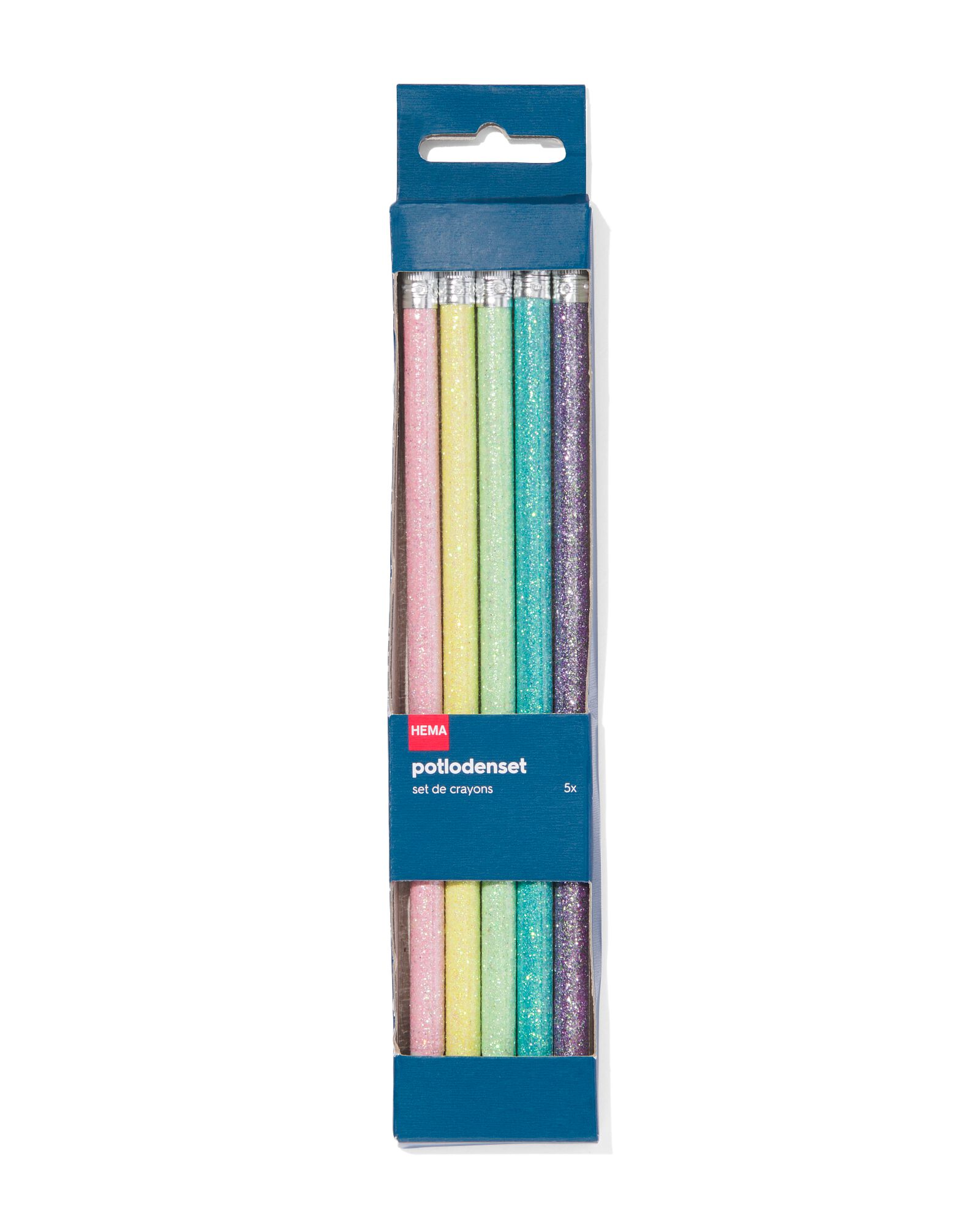 lot de 5&nbsp;crayons paillettes - 14470111 - HEMA