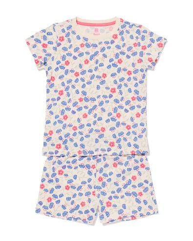 pyjacourt enfant fleurs blanc cass&eacute; blanc cass&eacute; - 23003460OFFWHITE - HEMA
