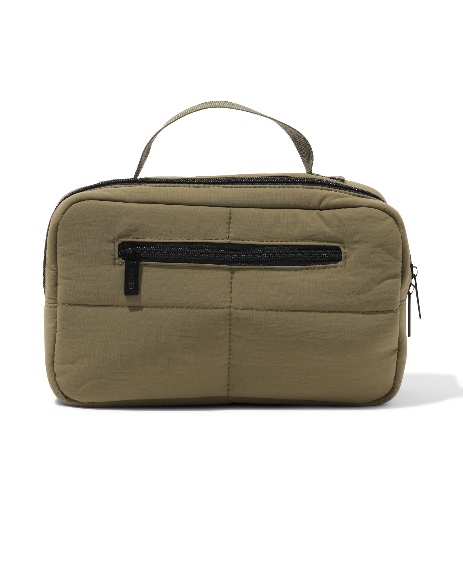 Kulturtasche 25 &times; 15 cm, dunkelgr&uuml;n - 11890753 - HEMA