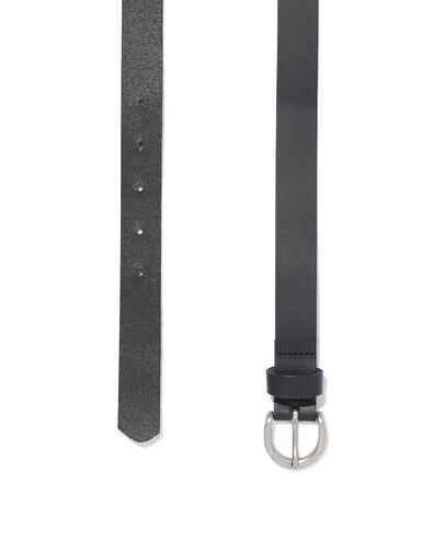 Damen-Ledergürtel, genarbt, 2.5 cm schwarz 95 - 16300222 - HEMA