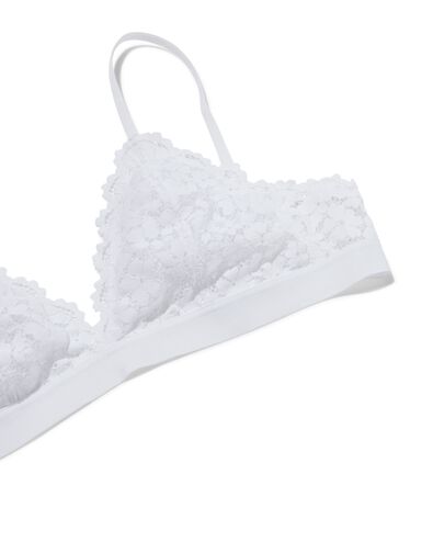 bralette en dentelle blanc - 1000030260 - HEMA