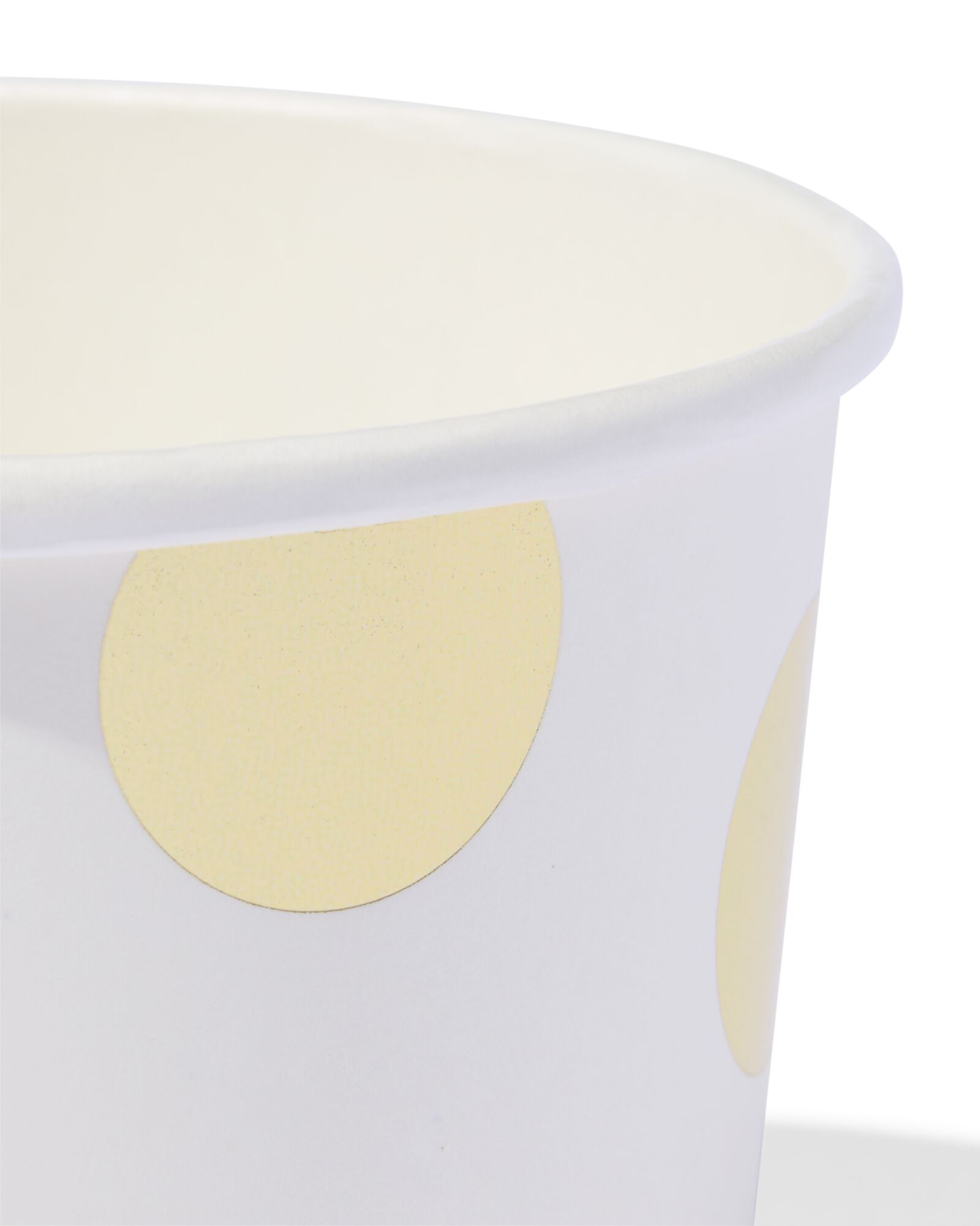 pots en carton &agrave; pois or - lot de 4 - 14250053 - HEMA