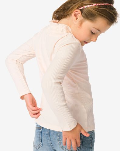 kinder T-shirt rib  ecru ecru - 30828321ECRU - HEMA