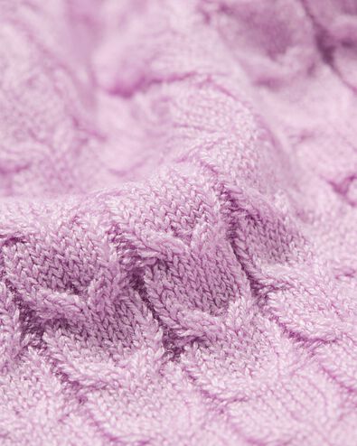 Damen-Pullover, Livia, Zopfmuster lila lila - 36205280LILAC - HEMA