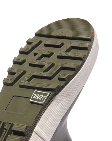 kinder regenlaarzen mat rubber legergroen - 1000028934 - HEMA