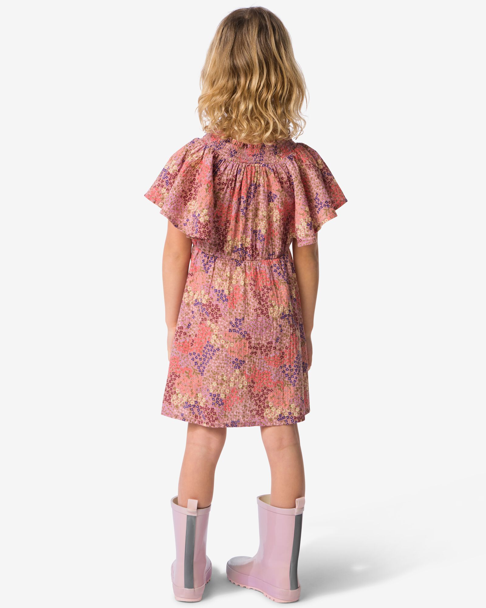 robe enfant fleurs rose p&acirc;le rose p&acirc;le - 30844219LIGHTPINK - HEMA