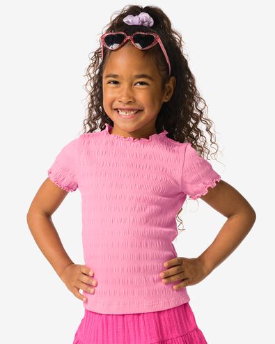 kinder T-shirt roze roze - 30846614PINK - HEMA