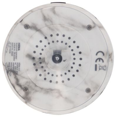 Bluetooth-Lautsprecher, wasserfest, Ø 8 cm, marmoriert - 39630164 - HEMA