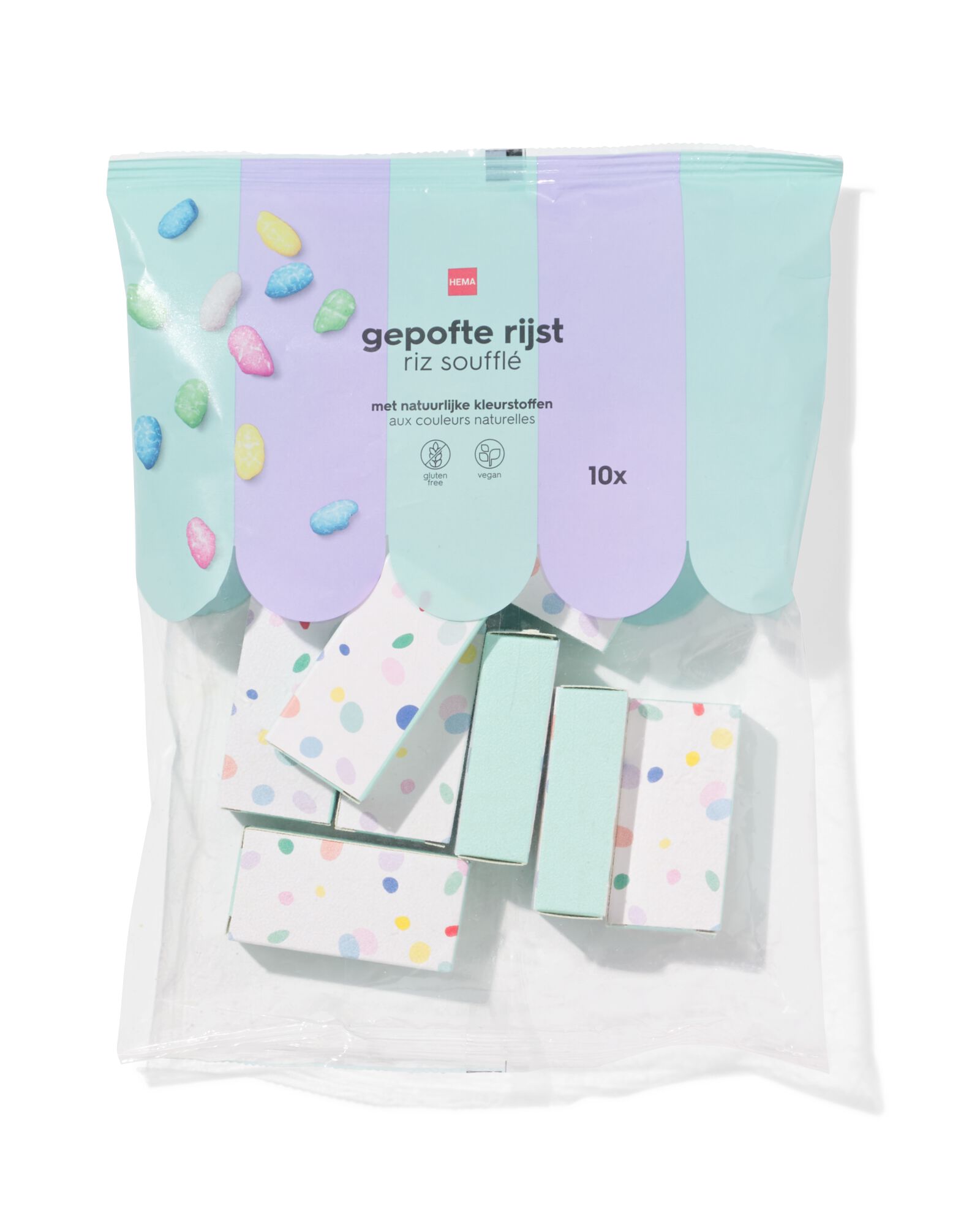 sac &agrave; distribuer de riz souffl&eacute; - 10 pi&egrave;ces - 10200207 - HEMA