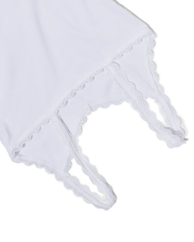 Damen-Hemd, Spitze weiß XL - 19661035 - HEMA