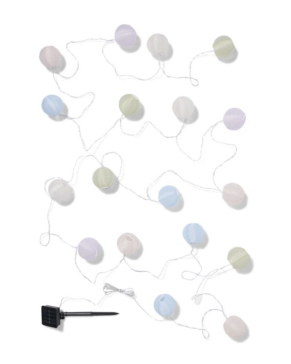 lichtsnoer 8.95m met 18 led-lampions kleur voor binnen en buiten - 41800157 - HEMA