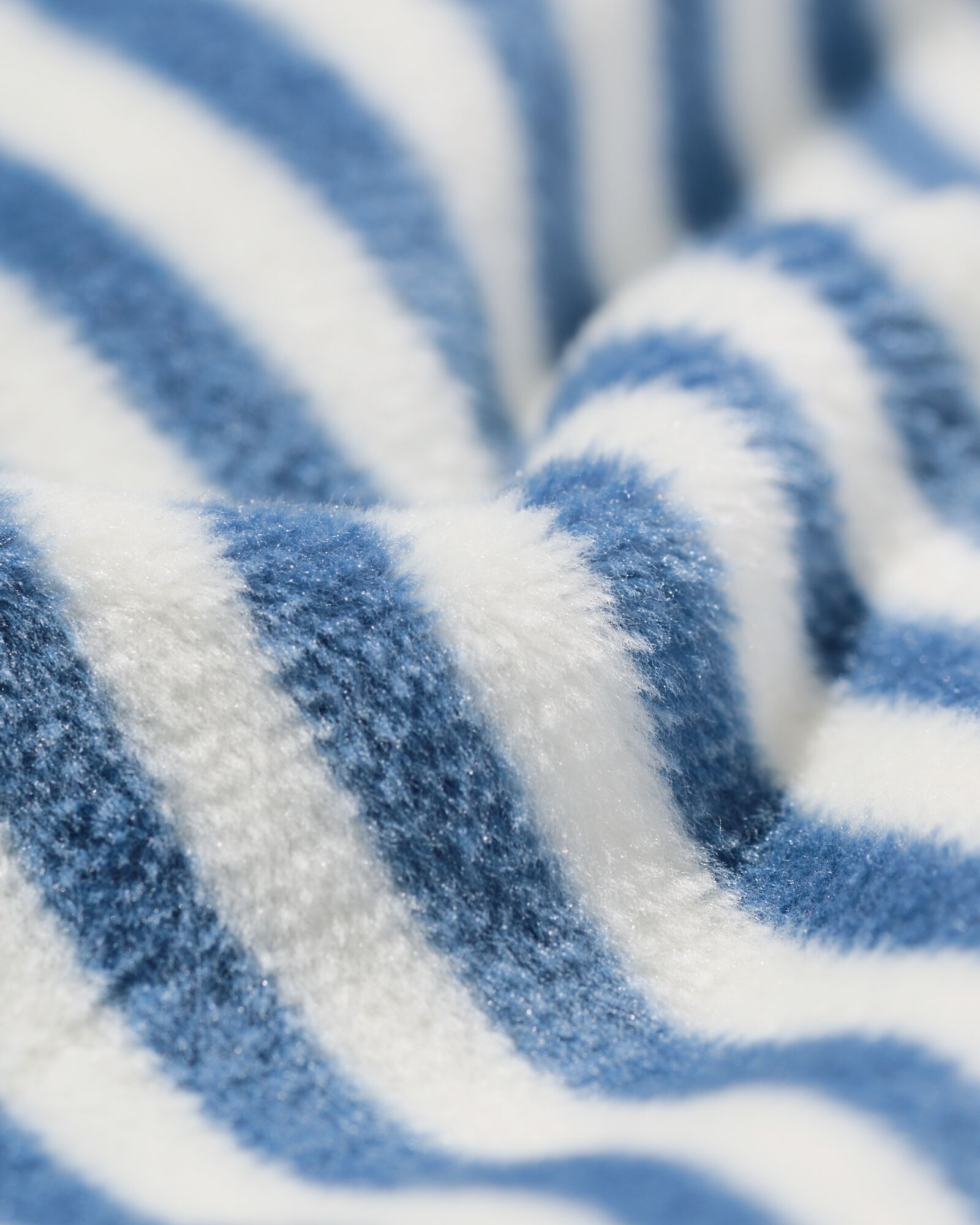 dames loungebroek velours strepen middenblauw middenblauw - 23401080MIDBLUE - HEMA