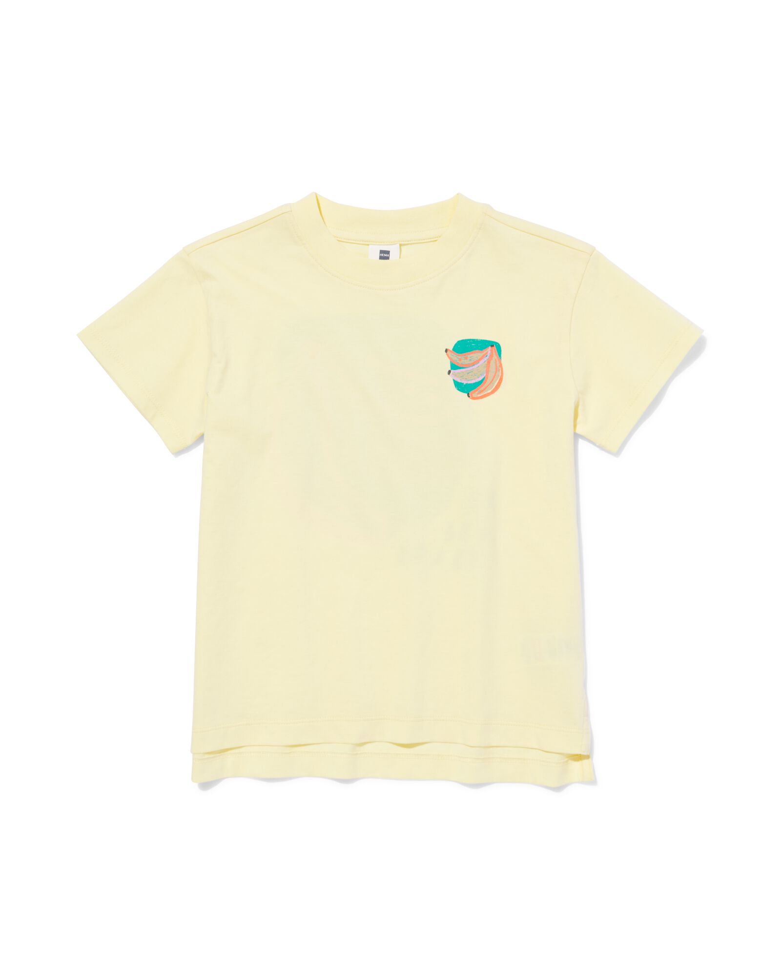 Kinder-T-Shirt, Bananen hellgelb hellgelb - 30720601LIGHTYELLOW - HEMA