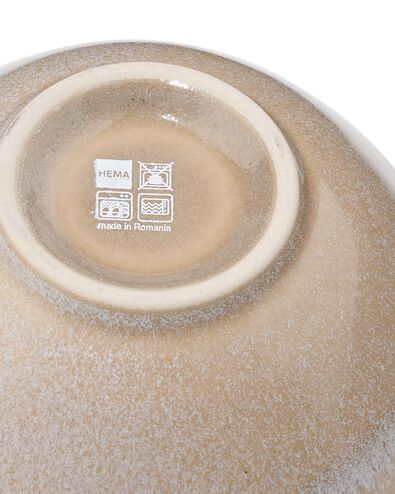 petit plat &Oslash;12 cm Monaco &eacute;mail r&eacute;actif brun clair - 9650194 - HEMA