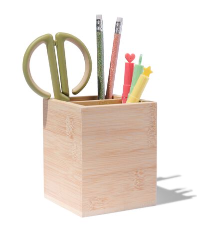 Stiftständer, Bambus, 10.5 x 8.5 x 7 cm - 14822443 - HEMA