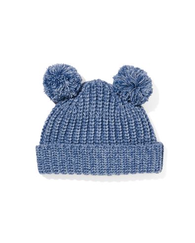 Babym&uuml;tze mit Pompon blau blau - 33200375BLUE - HEMA