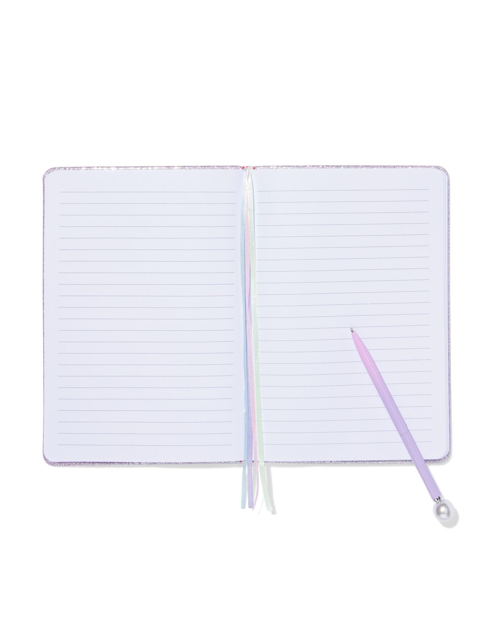 Notizbuch DIN A5, liniert Glitzer - 14102206 - HEMA