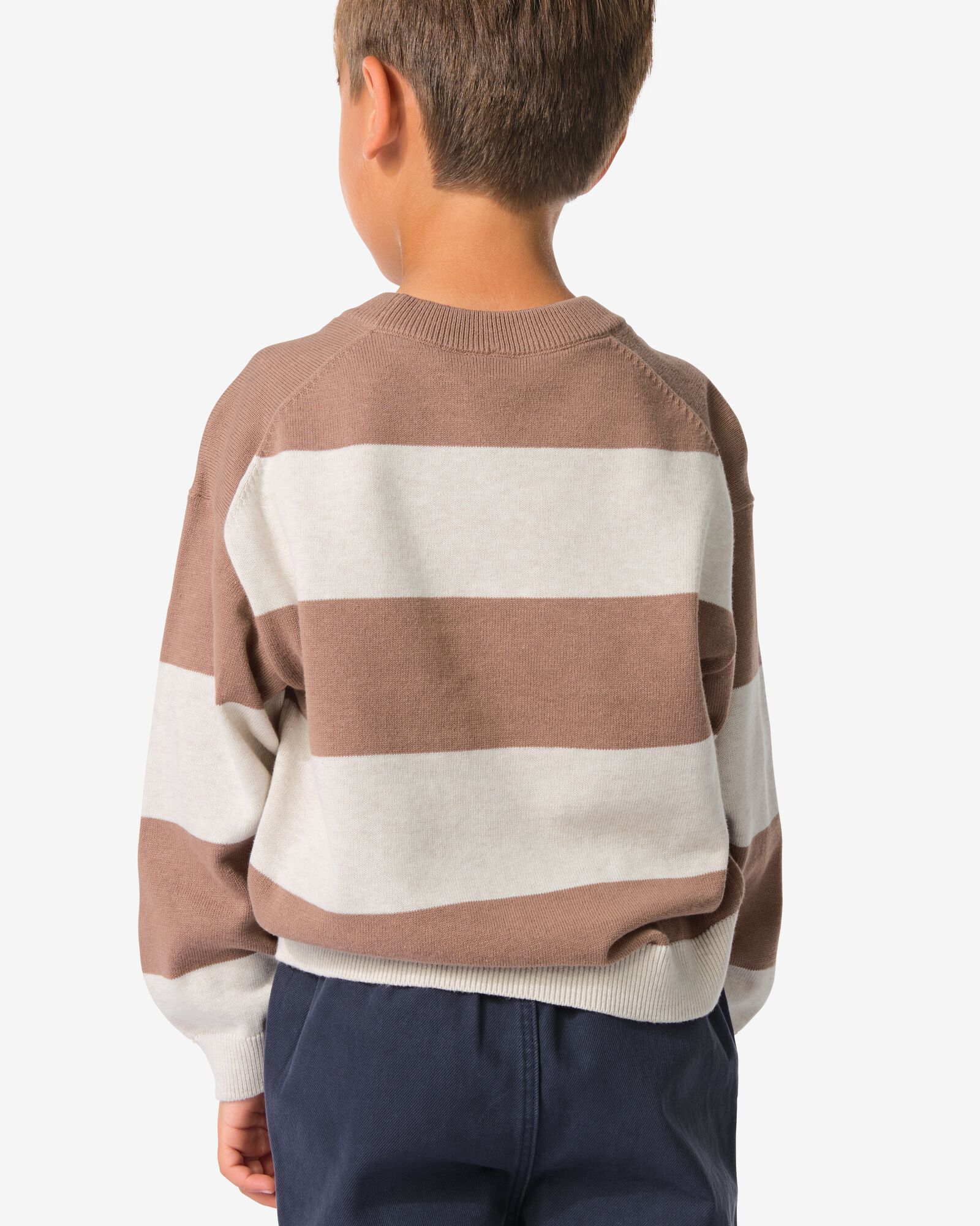 kindertrui strepen bruin bruin - 30703710BROWN - HEMA