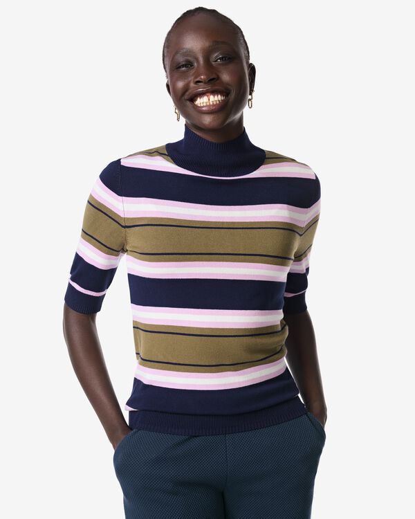 Damenpullover Lily, Feinstrick, Streifen bunt bunt - 36302780MULTI - HEMA