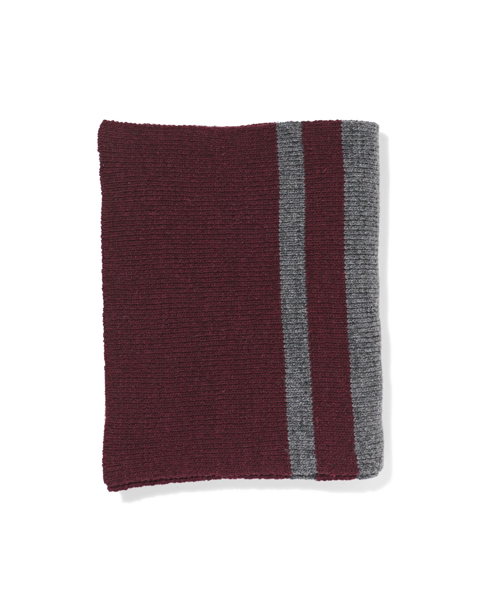 herensjaal grijs-rood - 16500026 - HEMA