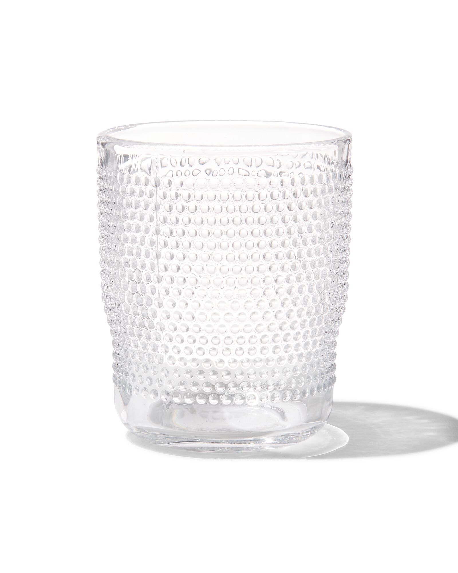 waterglas Bergen bolletjes reli&euml;f 270ml - 9402009 - HEMA