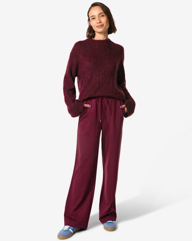 damesbroek Wendy  bordeauxrood - 36204920BURGUNDYRED - HEMA