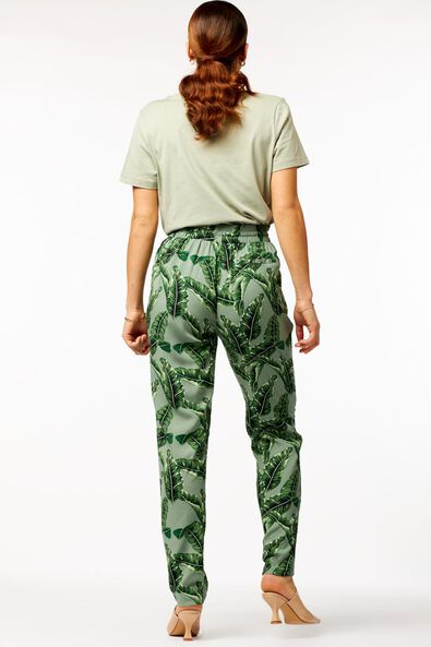 pantalon femme feuilles vert clair - 1000023884 - HEMA