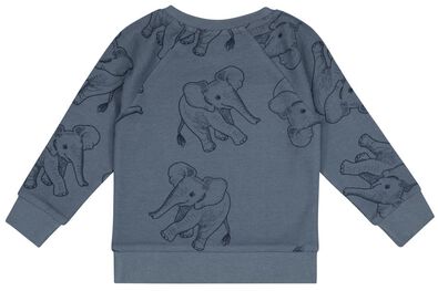 sweat bébé éléphant bleu - 1000026056 - HEMA