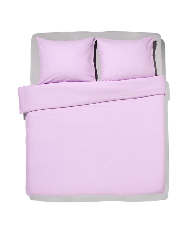 housse de couette 200x200/220 cm coton doux lilas - 5750077 - HEMA