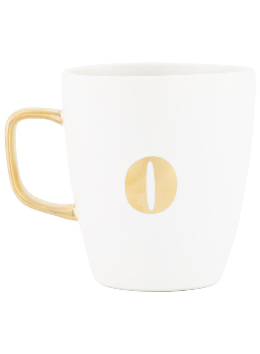 mug avec lettre o blanc O - 60030064 - HEMA