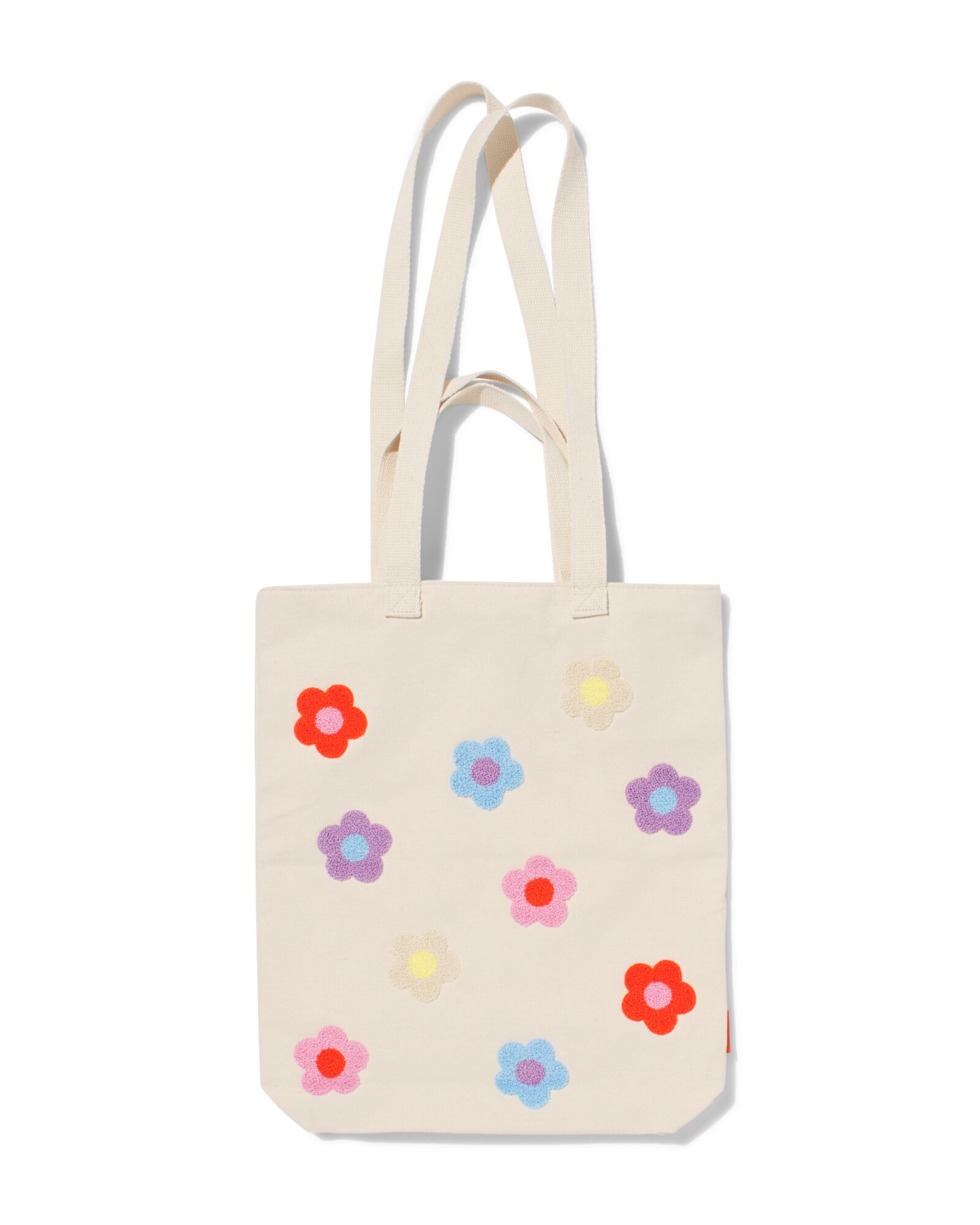 canvas tas 42x36cm bloem