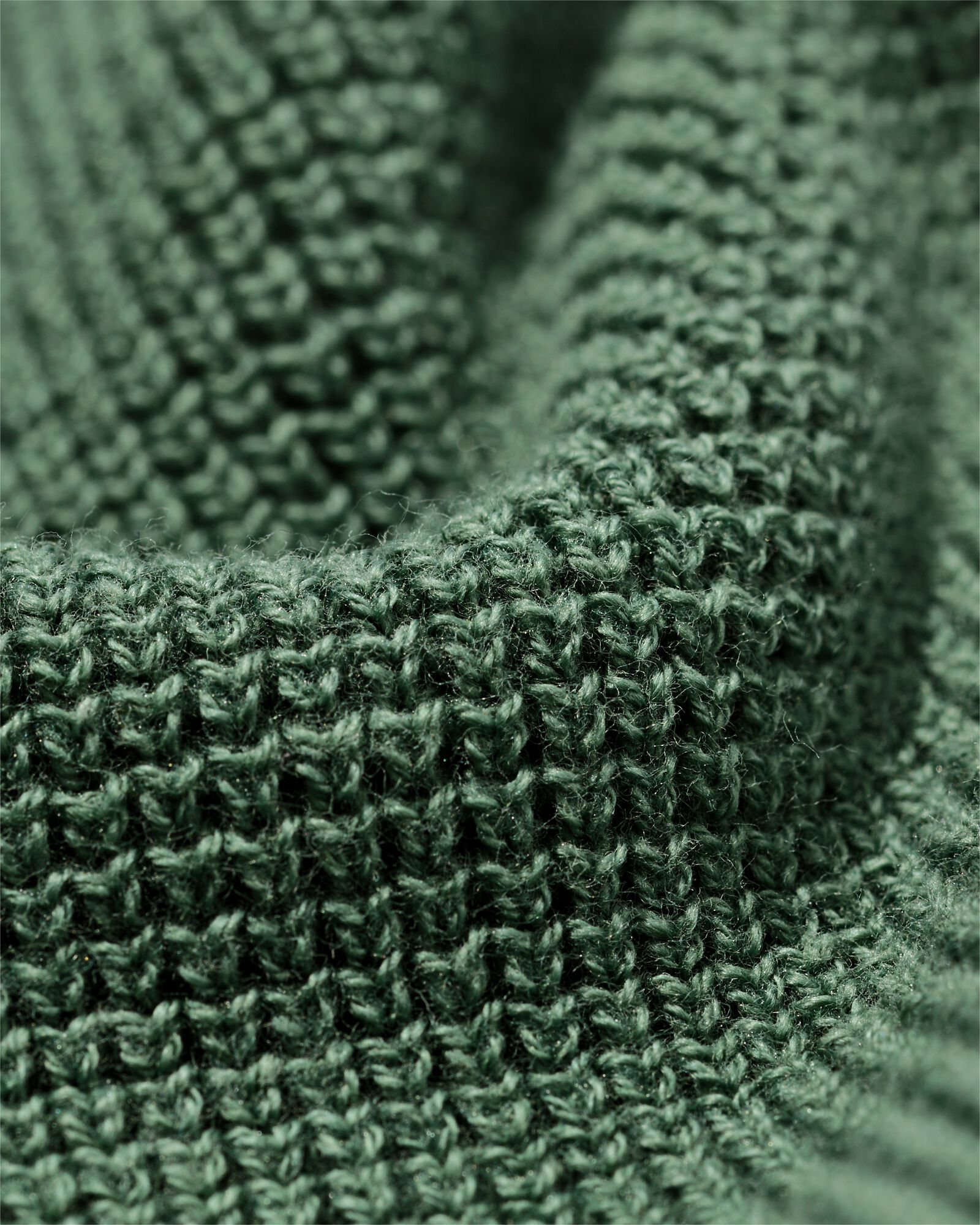 pull homme Lars gaufr&eacute; vert moyen vert moyen - 2140790MIDGREEN - HEMA