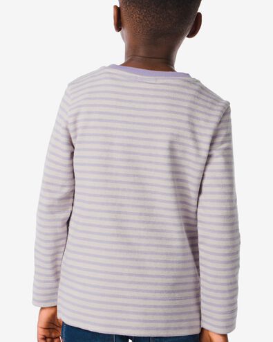 t-shirt enfant avec rayures violet 134/140 - 30778672 - HEMA