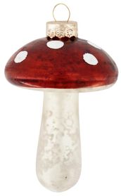 boule de Noël verre champignon 8cm - 25130276 - HEMA
