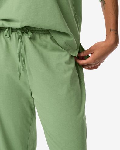 pantalon de pyjama femme avec coton  vert moyen vert moyen - 23430320MIDGREEN - HEMA