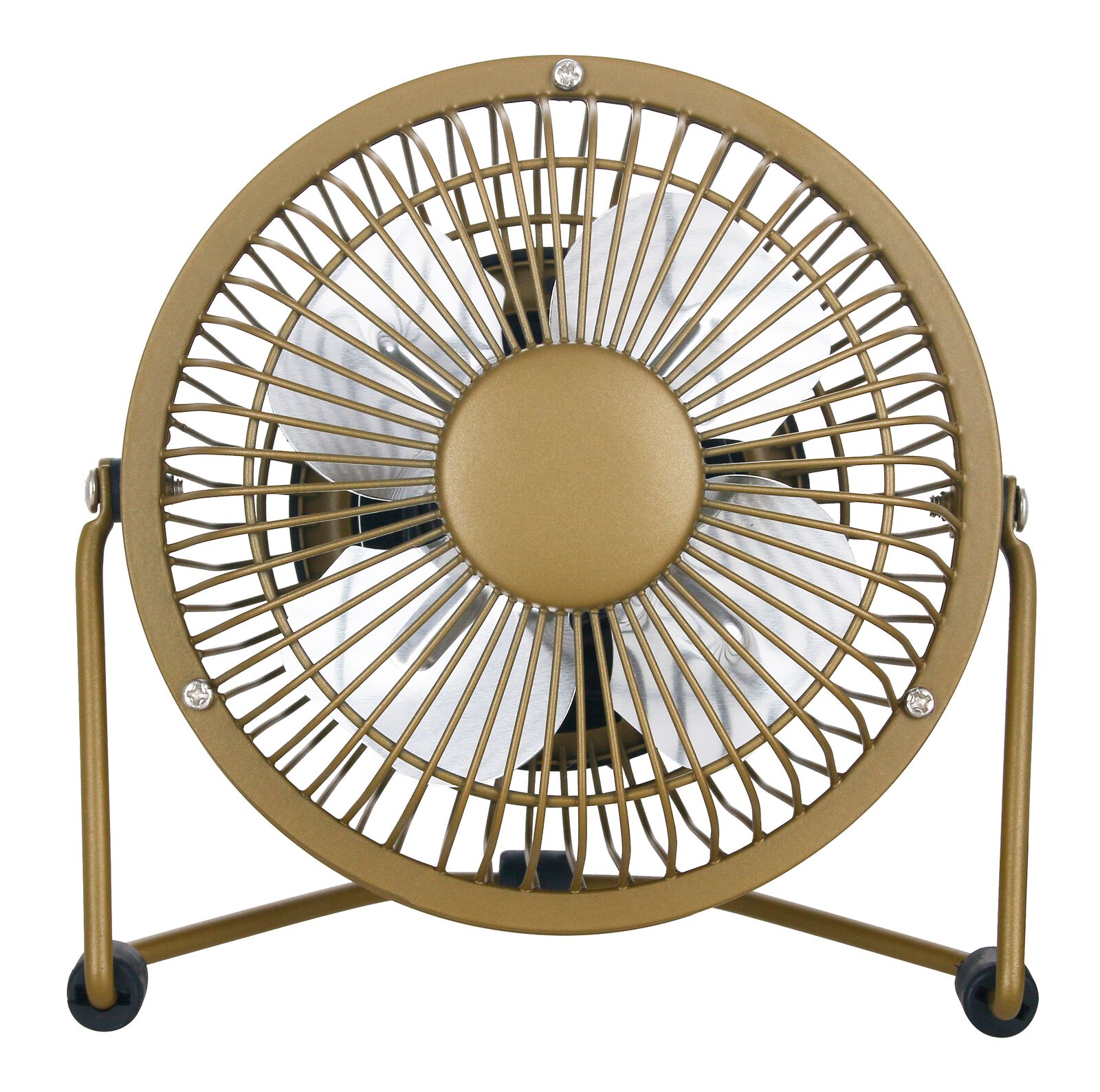 ventilateur de table USB r&eacute;tro &Oslash;10cm dor&eacute; mat - 80060009 - HEMA