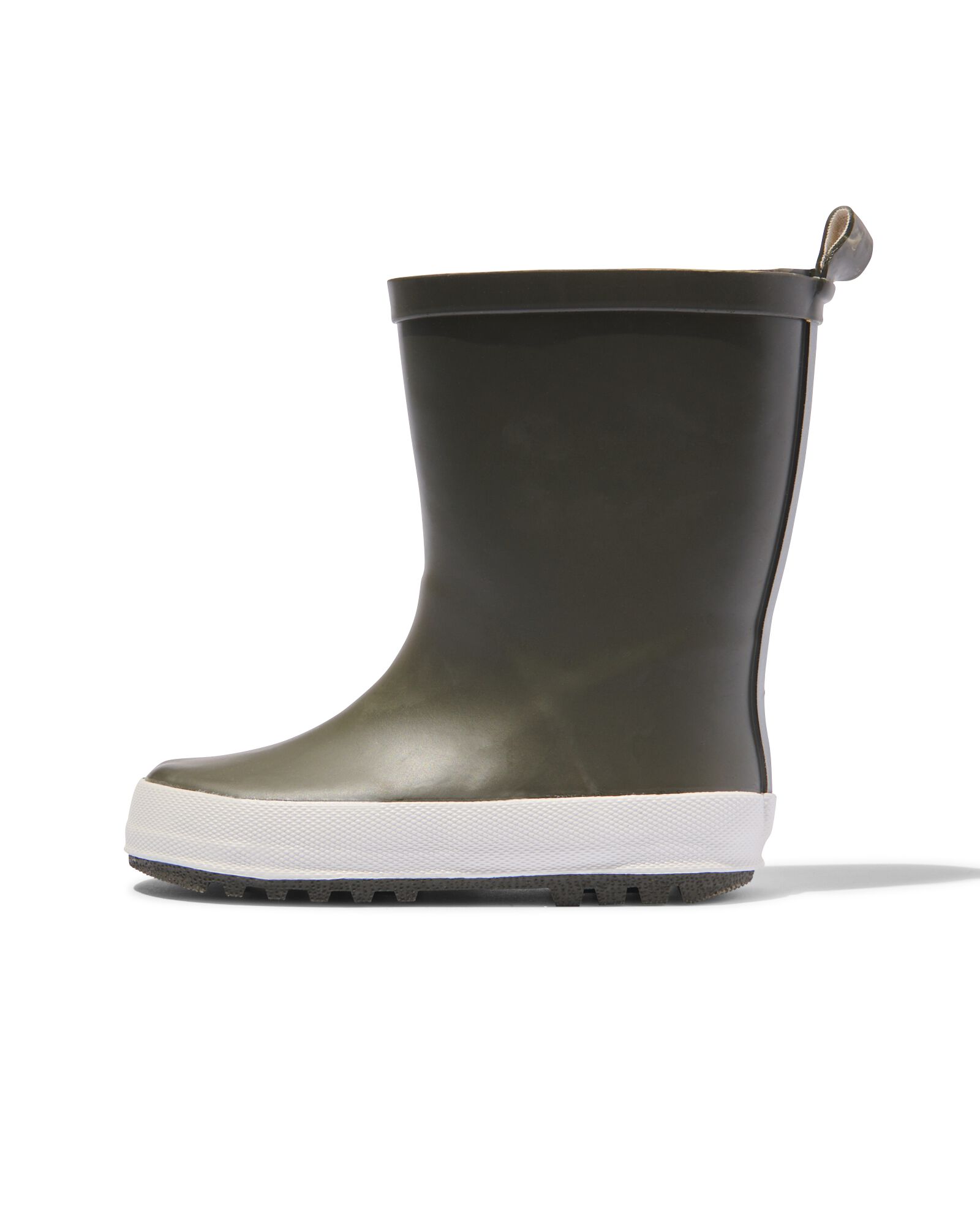 kinder regenlaarzen mat rubber legergroen - 1000028934 - HEMA