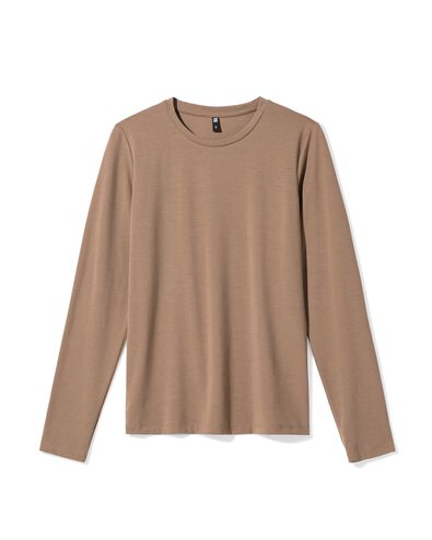 Damen-T-Shirt Lona, Jersey taupe - 36206630TAUPE - HEMA