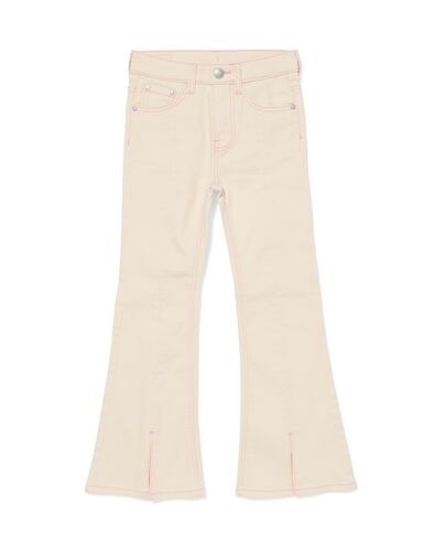 kinderbroek flared fit ecru - 30856207ECRU - HEMA