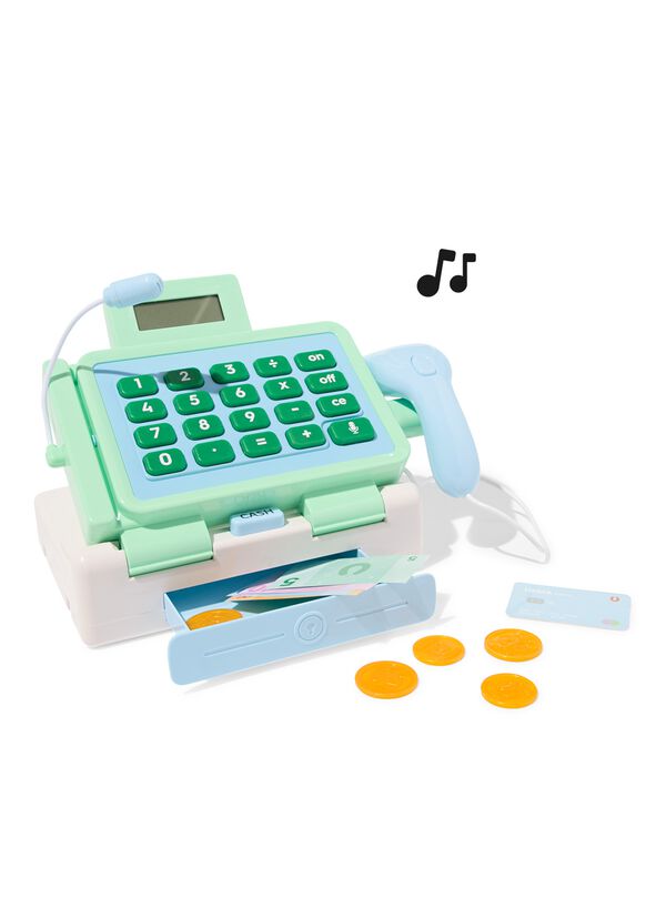 caisse enregistreuse &eacute;lectronique 26x12x20cm plastique - 15100322 - HEMA